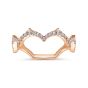 14K Rose Gold Round Diamond Ring