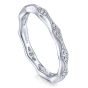 14K White Gold Round Diamond Fashion Ring