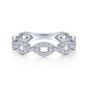 14K White Gold Round Diamond Ring
