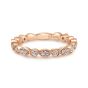 14K Rose Gold Round Diamond Ring