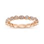 14K Rose Gold Round Diamond Ring