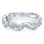 14K White Gold Round Diamond Ring