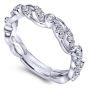 14K White Gold Round Diamond Ring