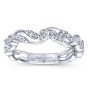 14K White Gold Round Diamond Ring