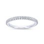 14K White Gold Round Diamond Wedding Band