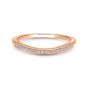 14K Rose Gold Round Diamond Wedding Band
