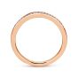 14K Rose Gold Round Diamond Wedding Band