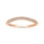 14K Rose Gold Round Diamond Wedding Band