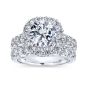 18K White Gold Round Diamond Wedding Band