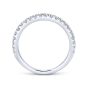 14K White Gold Round Diamond Wedding Band