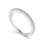 14K White Gold Round Diamond Wedding Band