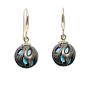 "Galatea" Carved Turquoise Pearl Earrings