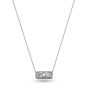 Sterling Silver Ivy Lace bar necklace