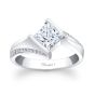 Princess Cut Bypass Engagement Ring
