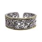 Sterling Silver and 18 Karat Yellow Gold Ivy Cuff Bracelet