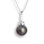 "Momento" Tahitian Carved Pearl and Diamond Pendant