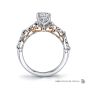 Marquise and round diamond engagement ring