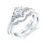 Milgrain accented engagement ring 