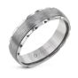 14K White Gold 6mm wide Wedding Band