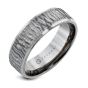 14K White Gold 7mm wide Wedding Band