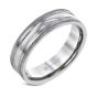 14K White Gold 6mm wide Wedding Band