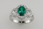 18K White Gold Diamond Halo Fashion Ring