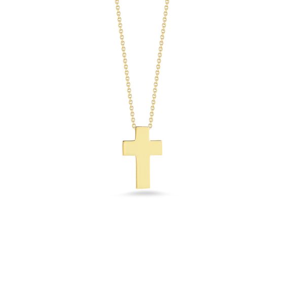 Round Diamond Cross Pendant