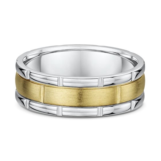 Contemporary block wedding band