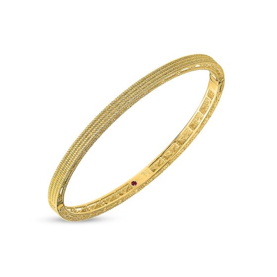 3.9mm wide "Symphony" Barocco Bangle Bracelet