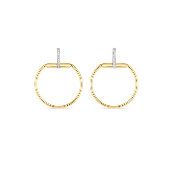 "Classic Parisienne" Round Diamond Earrings