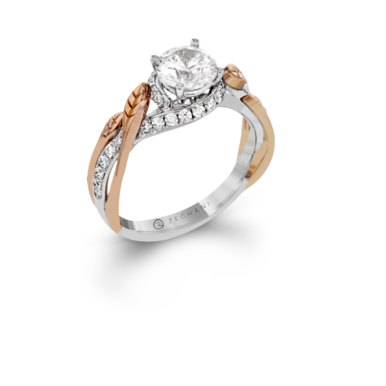Zeghani Floral Engagement Ring
