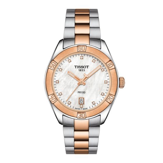 Two-Tone Stainless Steel PR100 "Chic" Tissot Watch