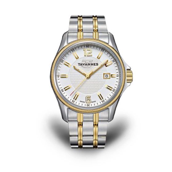 Two Tone Stainless Steel Tavannes Watch