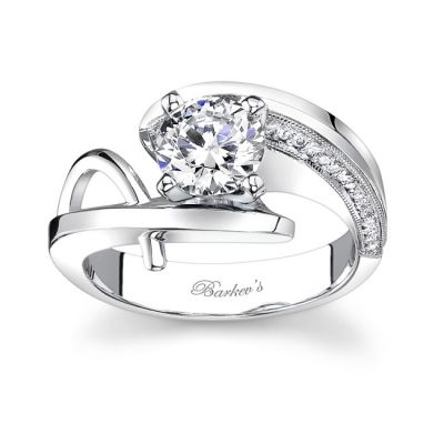 Unique White Gold Engagement Ring